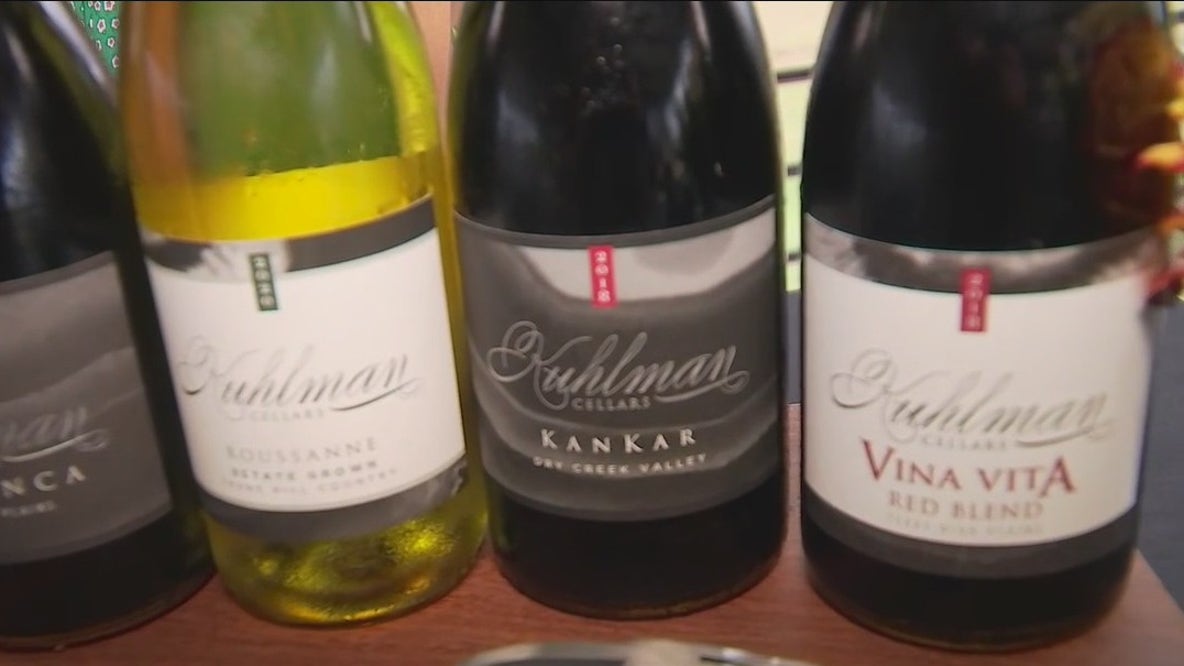 Final step in Old World winemaking process at Kuhlman Cellars